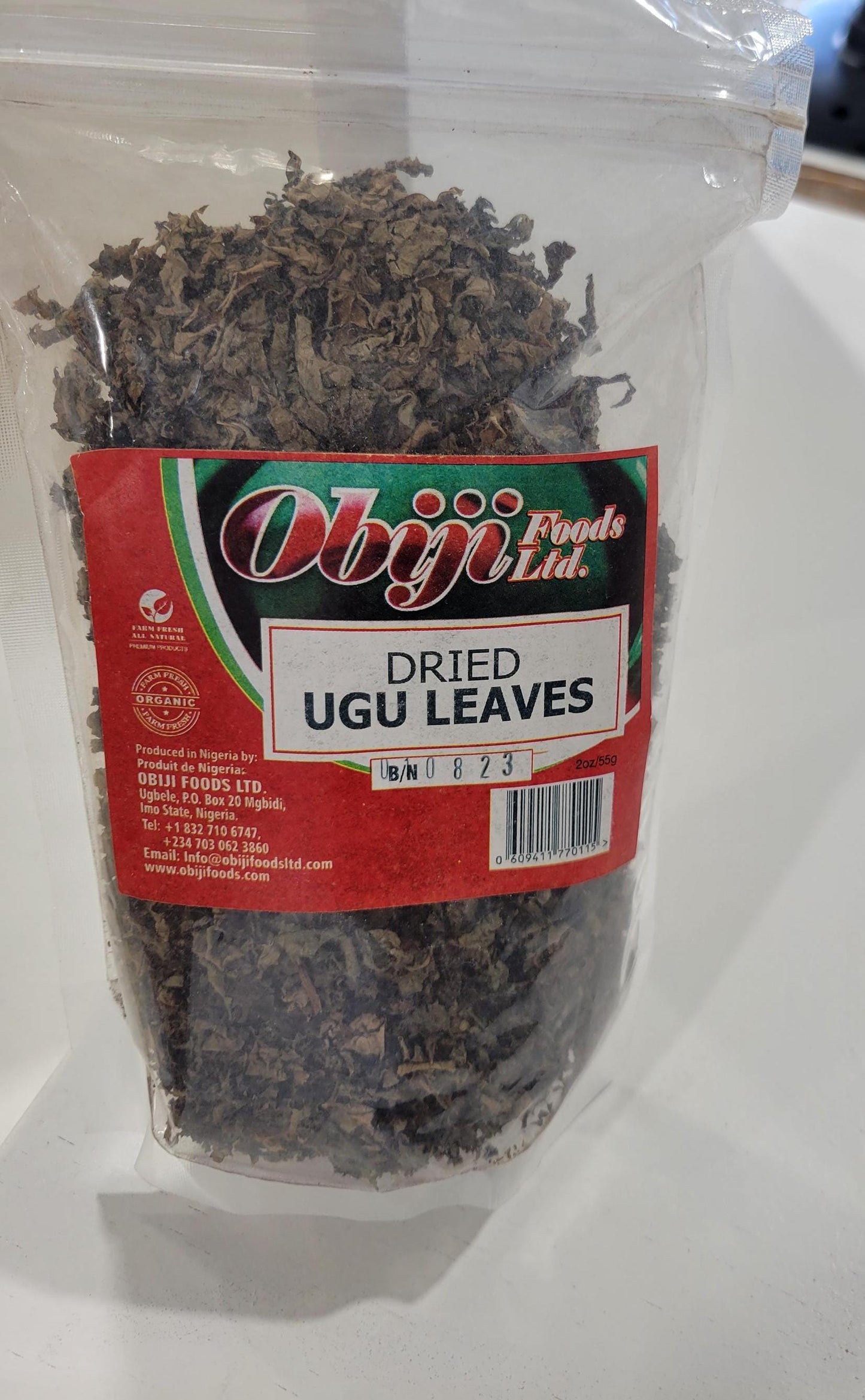 Dried Ugu Leaves