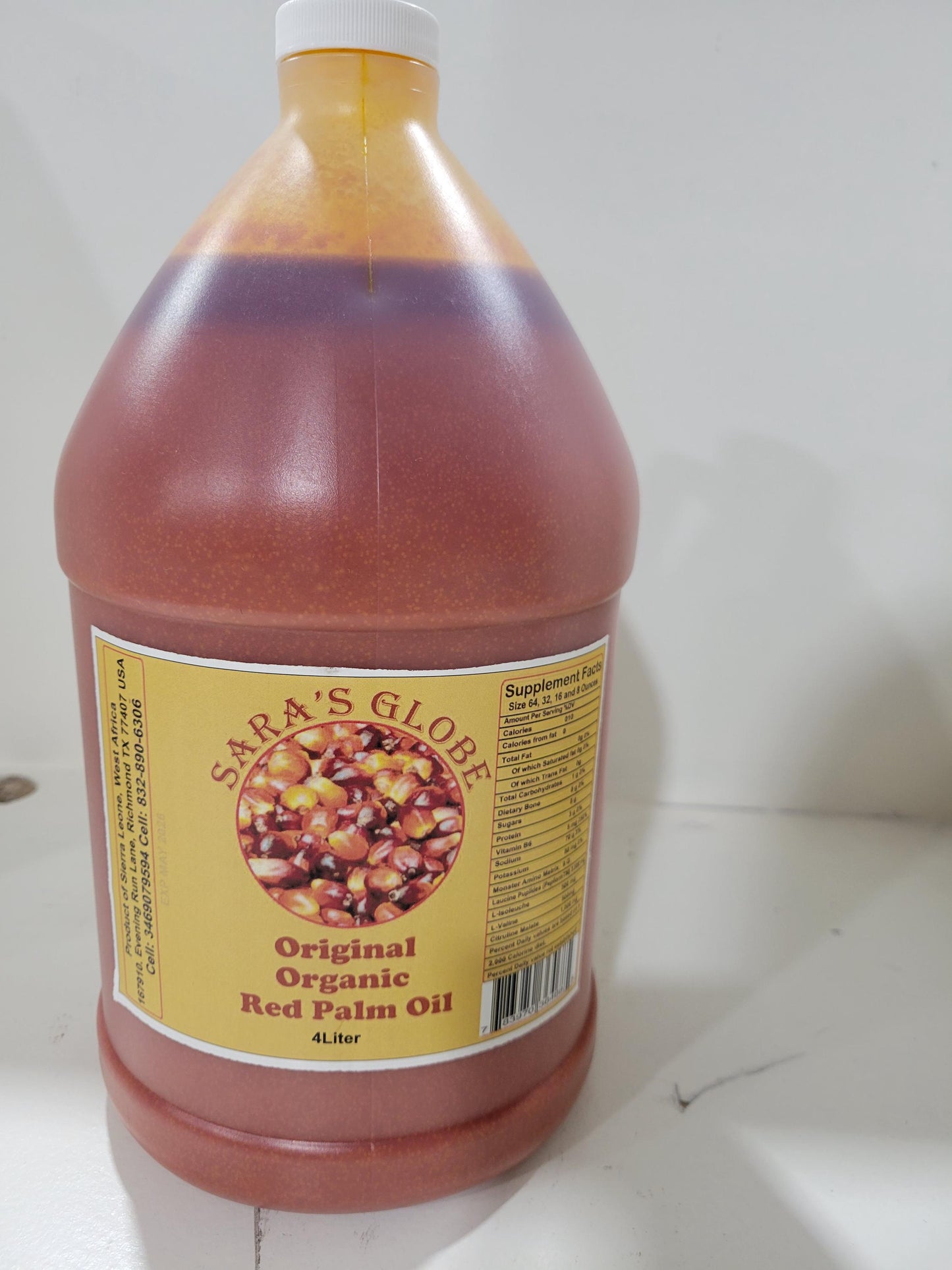 Sara's Globe Organic Red Palm Oil
