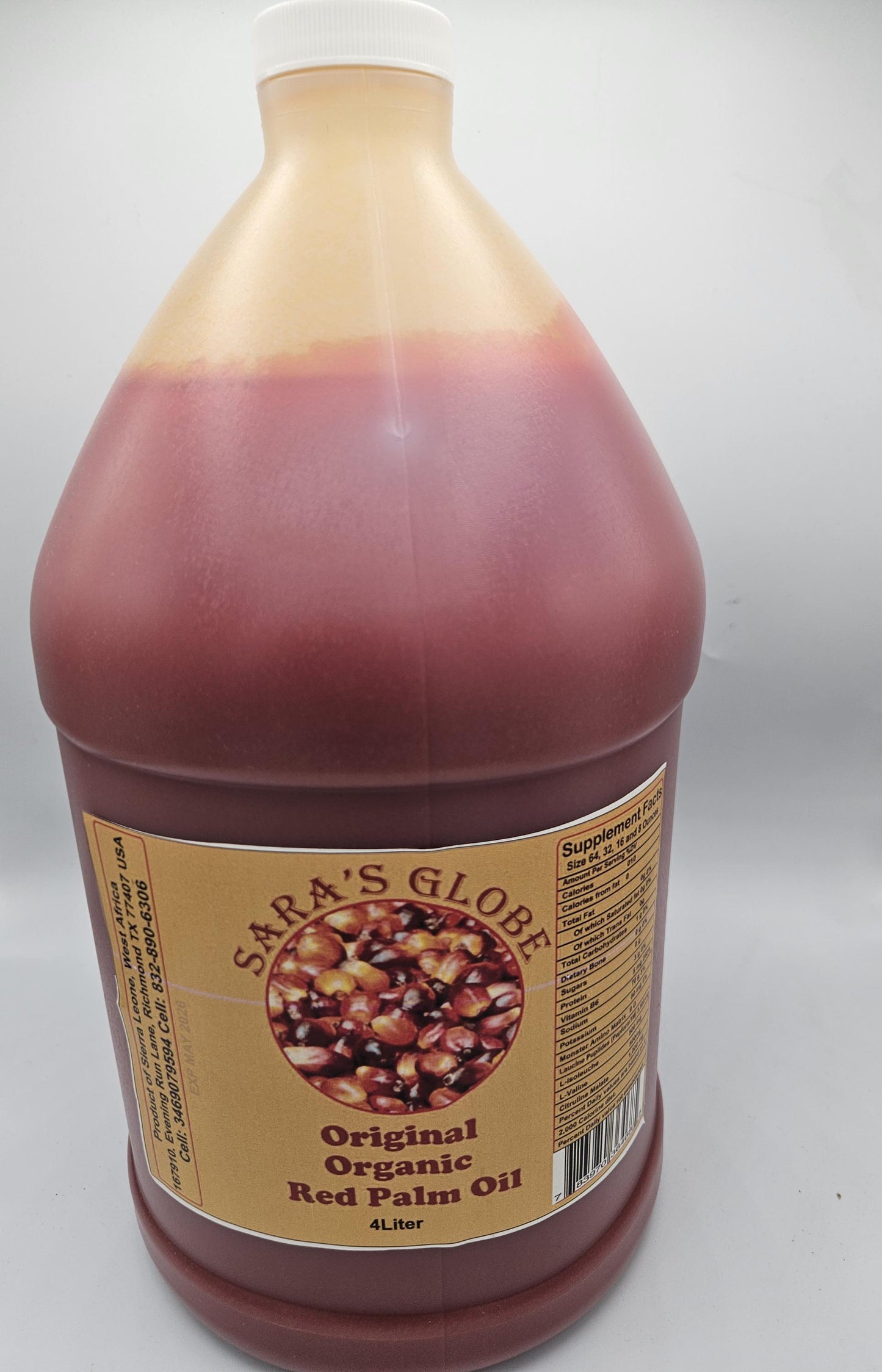Sara's Globe Organic Red Palm Oil