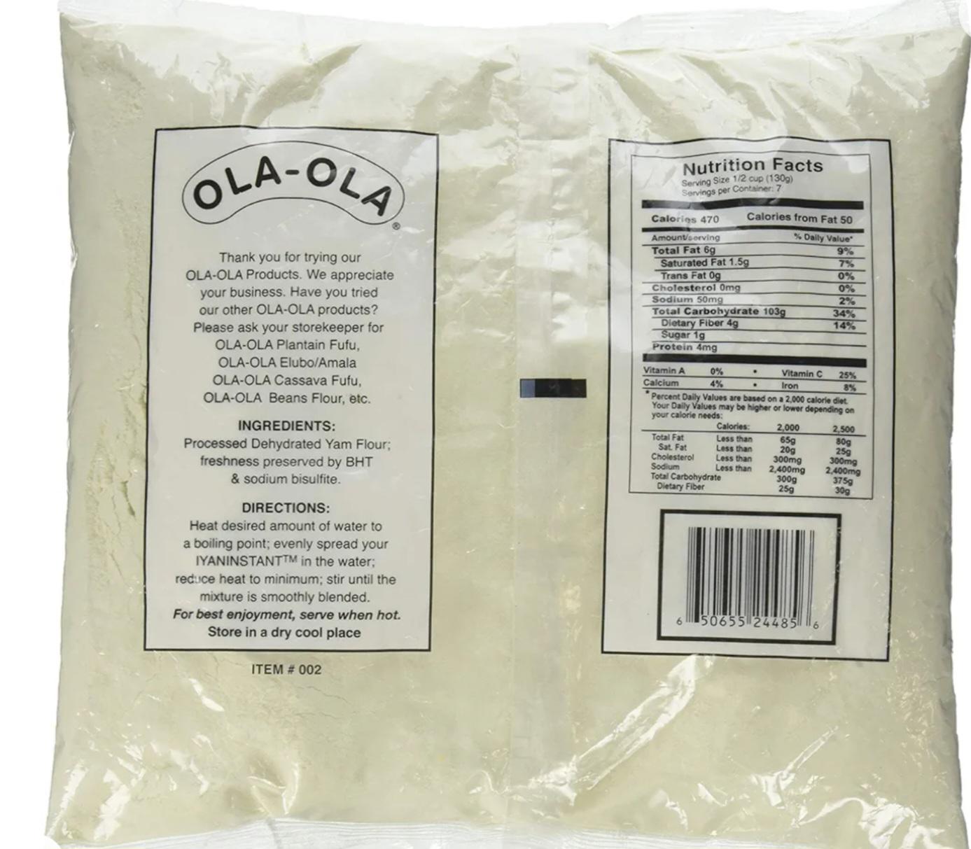 Ola ola yam poundo