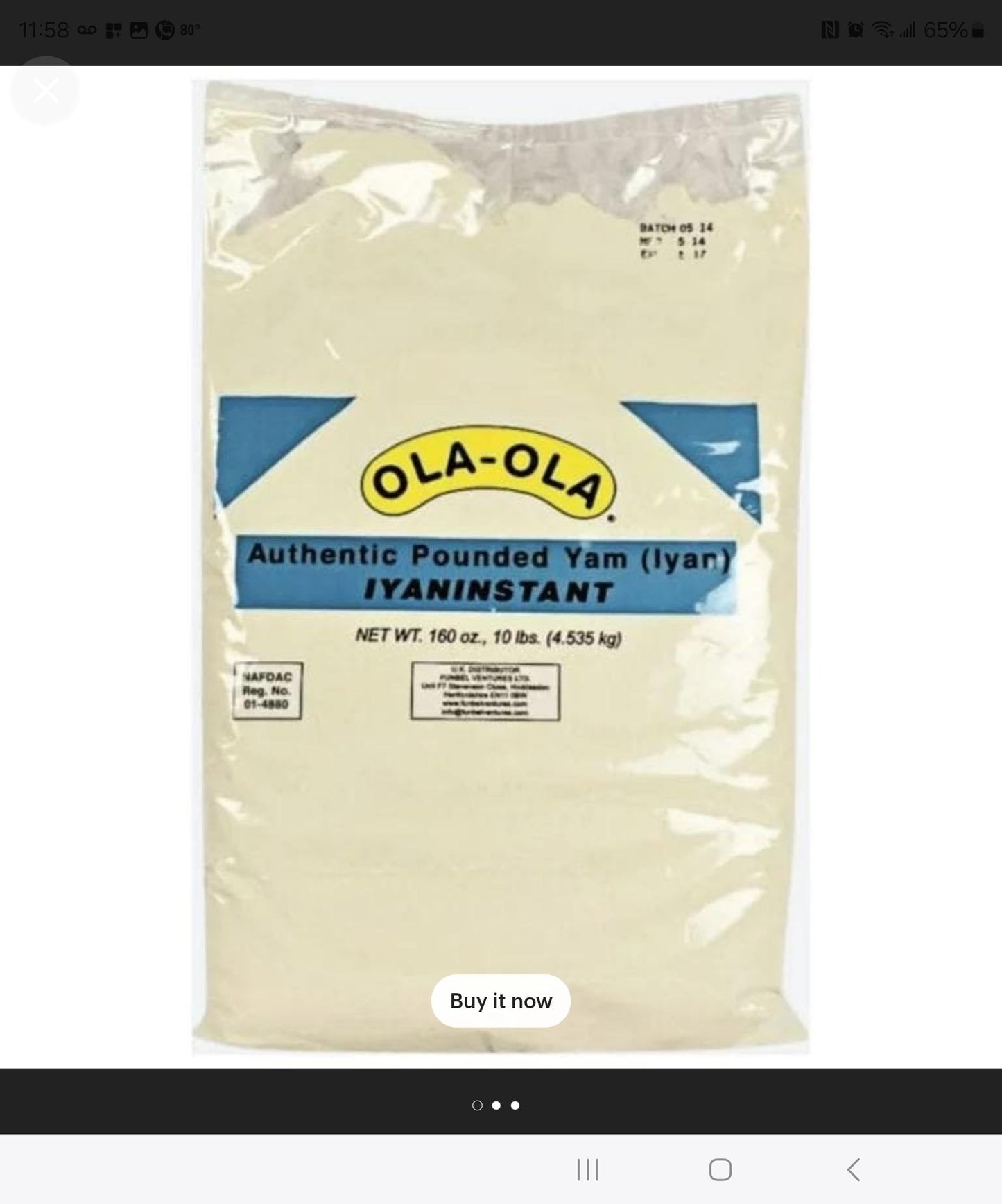 Ola ola yam poundo
