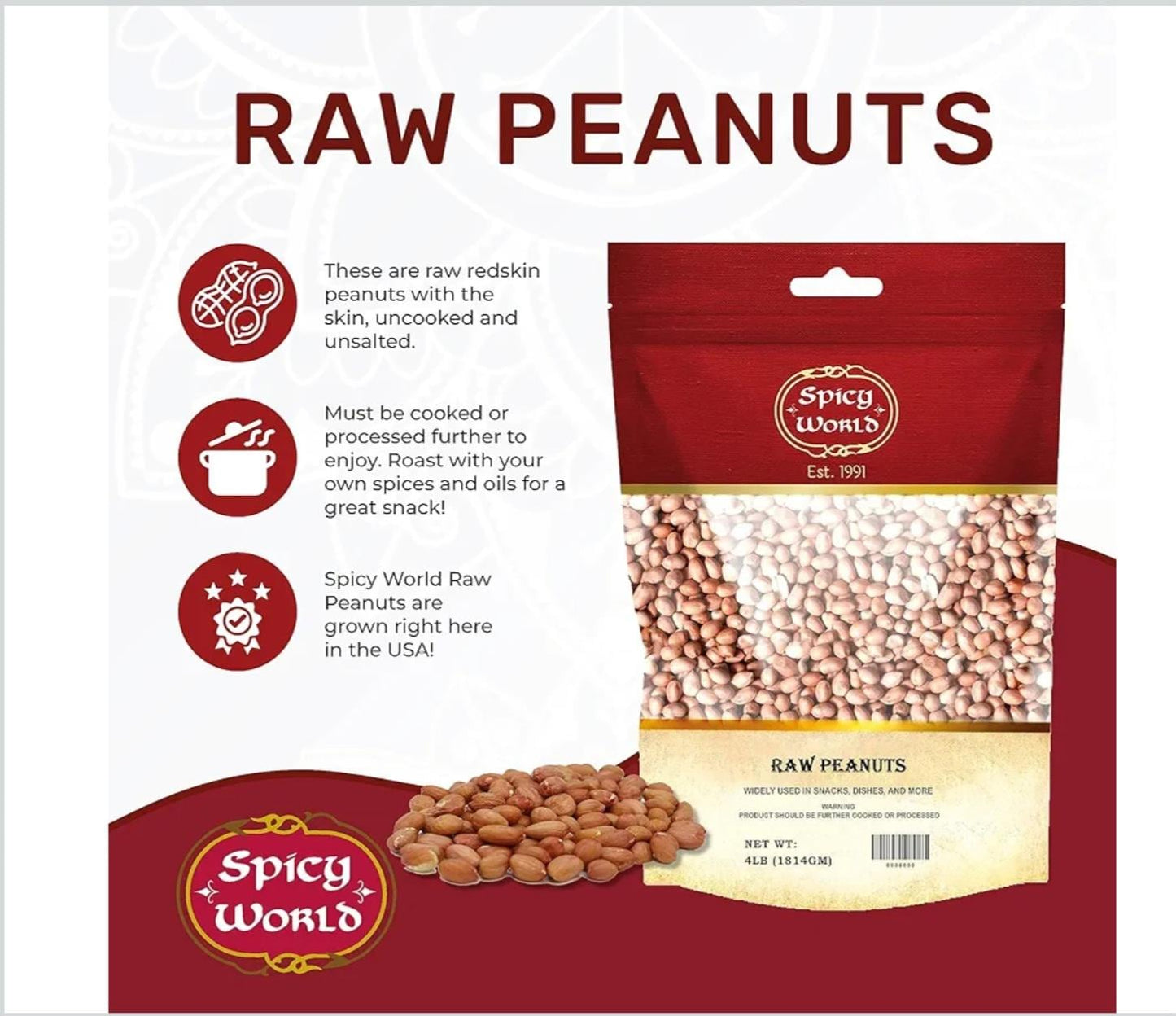 Spicy World Raw Peanut