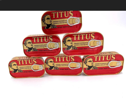 Titus sardines 18.99 for Pack of 6